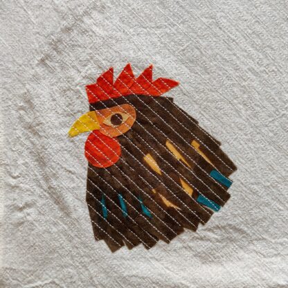 Brown Hen Face Kitchen Towel - Image 2